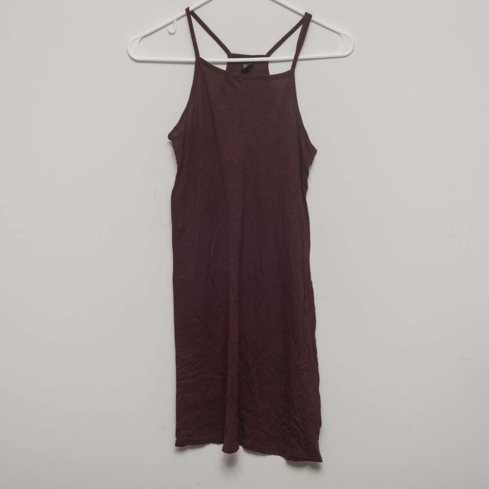 FOREVER 21 Racerback Strap Dress, Maroon/Red Color